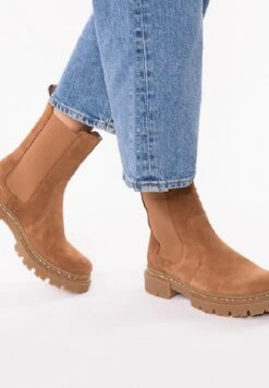 Plateaustiefelette - Hellbraun