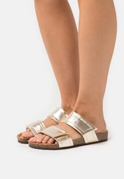 Tamaris Pantolette Flach - Light Gold