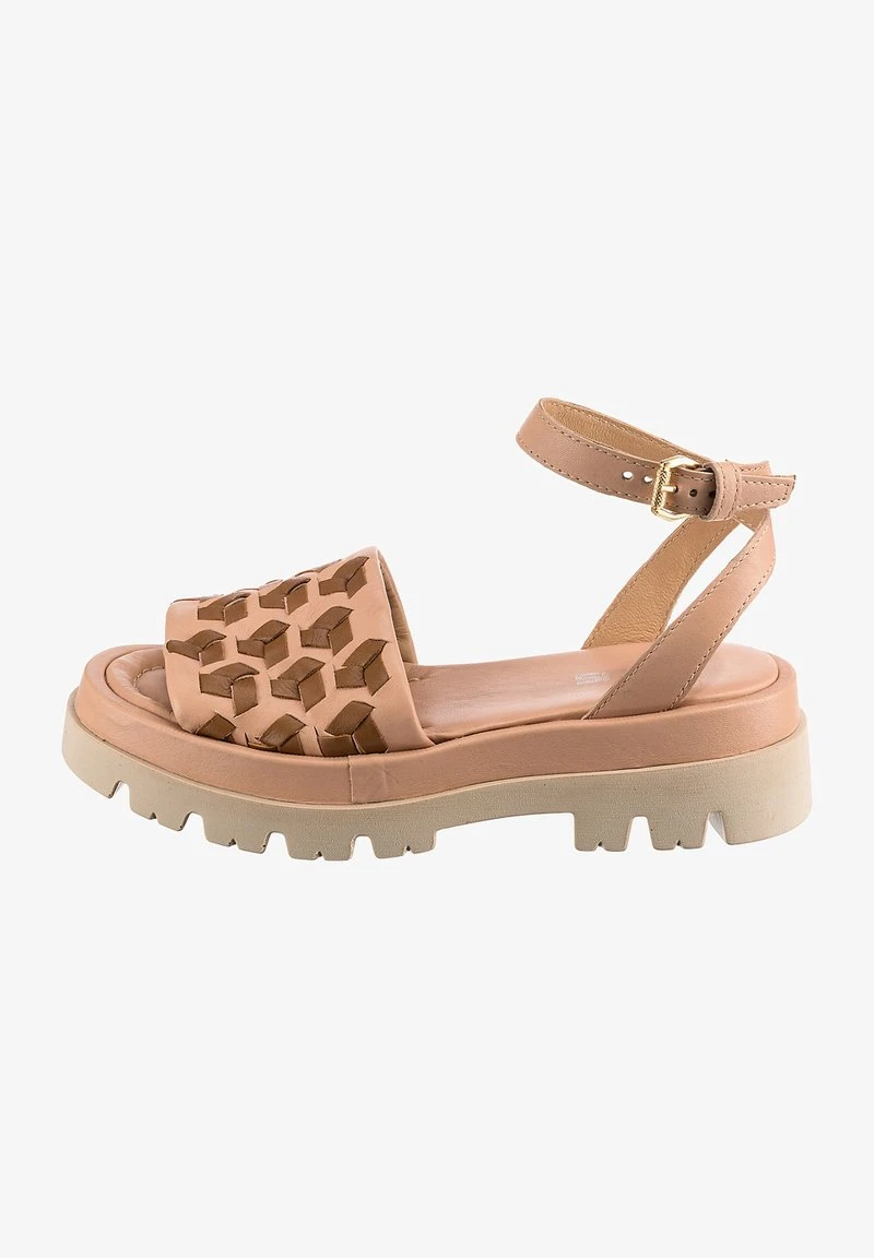 MJUS KLASSISCHE - Plateausandalette - Rosa Kombi – Bild 2