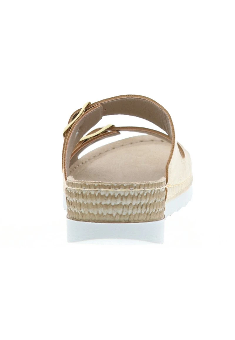 METALLIC-LOOK - Pantolette Flach - Gold – Bild 4