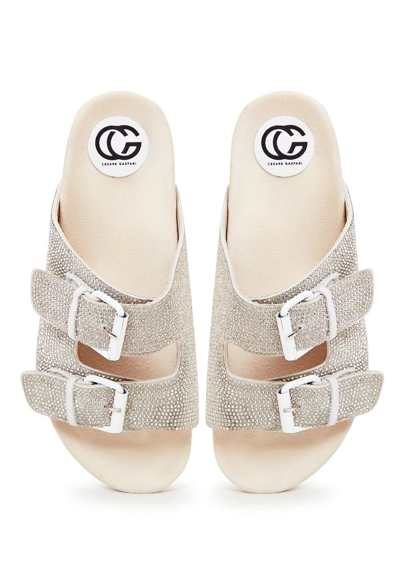 JEWEL - Pantolette Flach - White – Bild 3