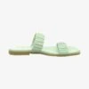 Pantolette Flach - Aqua Green