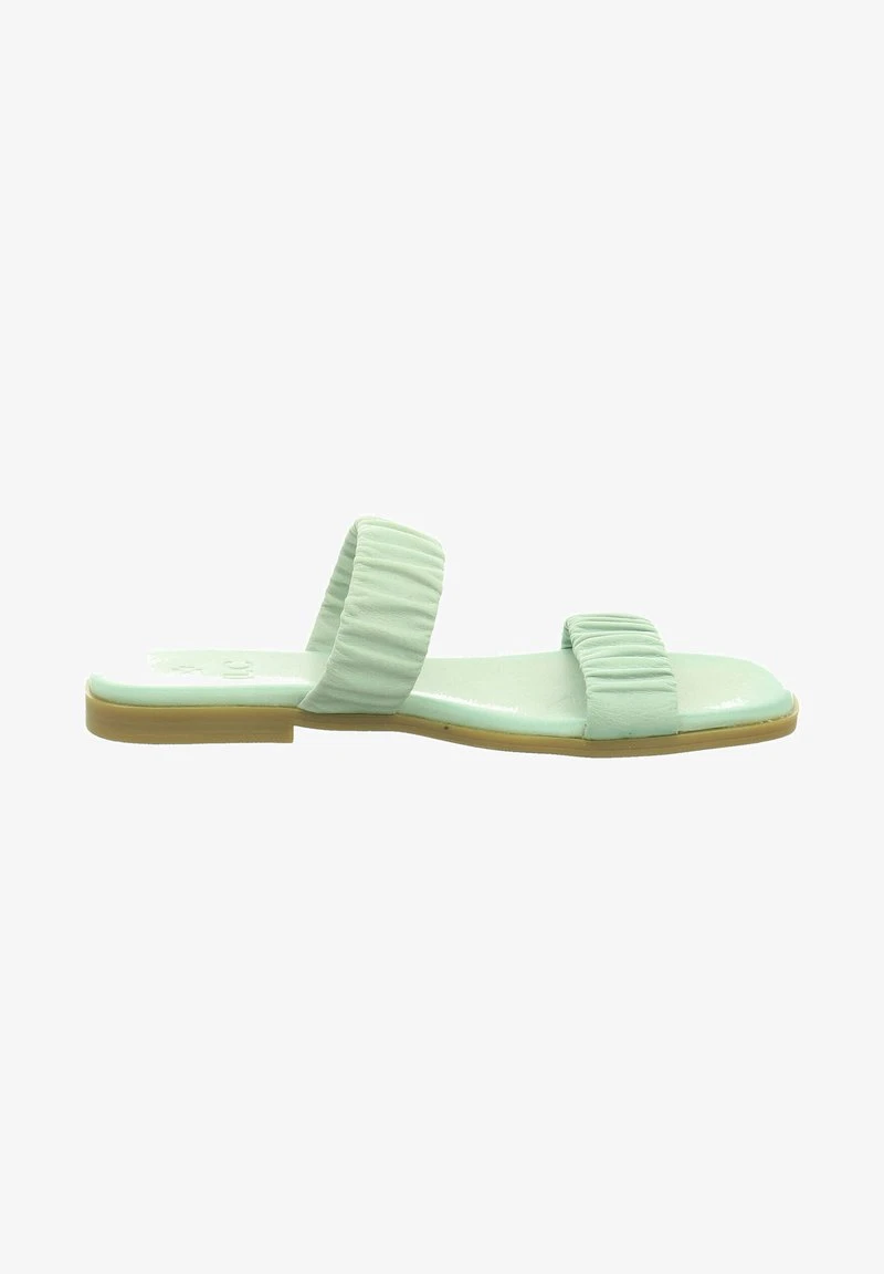 Pantolette Flach - Aqua Green