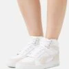 Puma SLIPSTREAM MID HERITAGE - Sneaker High - White/frosted Ivory/ice Flow