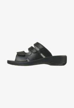 INES - Pantolette Flach - Schwarz