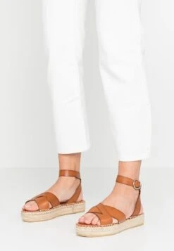 Minelli Plateausandalette - Cognac