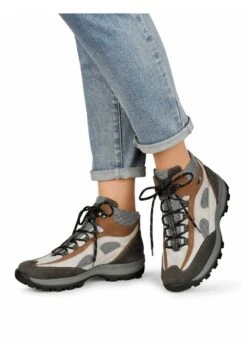 Plateaustiefelette - Grau