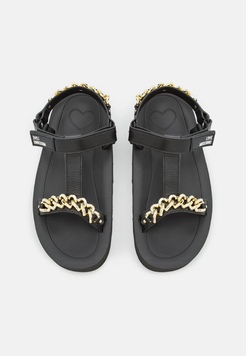 LOVE MOSCHINO Plateausandalette - Nero – Bild 6