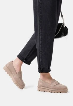 COMFORT LEATHER - Slipper - Taupe