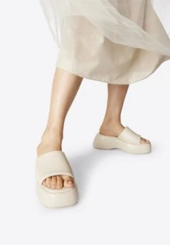 Pantolette Hoch - Cream