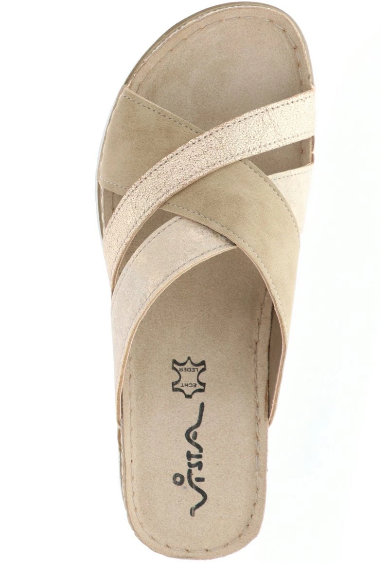 Pantolette Flach - Sand – Bild 2