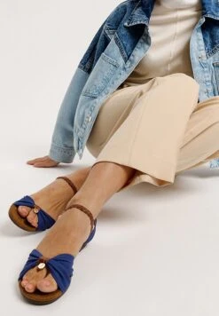 KLASSISCHE - Riemensandalette - Dunkelblau