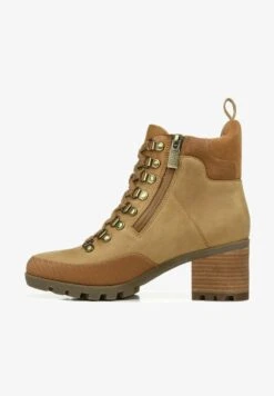 Vionic SPENCER - Plateaustiefelette - Toffee Wp Nubuck
