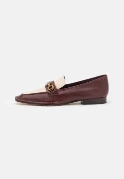 Tory Burch PERRINE LOAFER - Slipper - Plum/new Cream