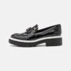 MICHAEL Michael Kors PARKER LUG LOAFER - Slipper - Black/optic White