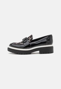 MICHAEL Michael Kors PARKER LUG LOAFER - Slipper - Black/optic White