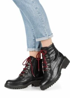 Schnürstiefelette - Schwarz