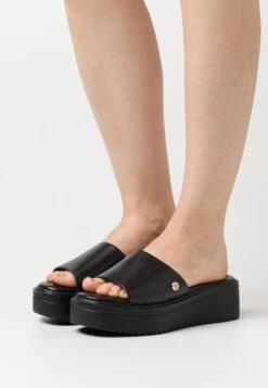 BERLIN MULE - Pantolette Hoch - Black