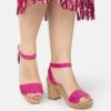 SUVI MET BLOKHAK - Clogs - Pink