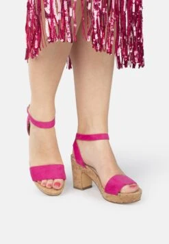 SUVI MET BLOKHAK - Clogs - Pink