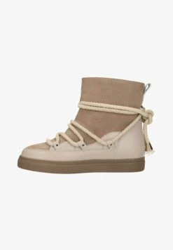 Schnürstiefelette - Taupe