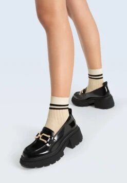 Stradivarius Mokassin - Black