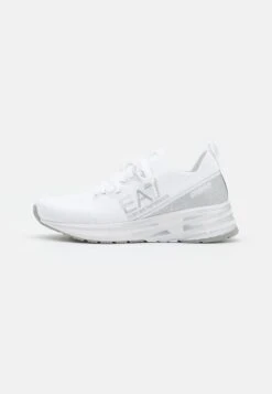 EA7 Emporio Armani CRUSHER DISTANCE UNISEX - Sneaker Low - White/silver