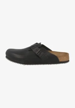 Birkenstock CLOGS BOSTON - Pantolette Flach - Black