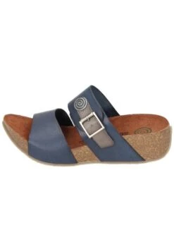 TIEFBETT - Pantolette Flach - Blue