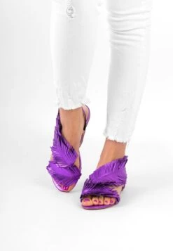 POLY - Riemensandalette - Violet